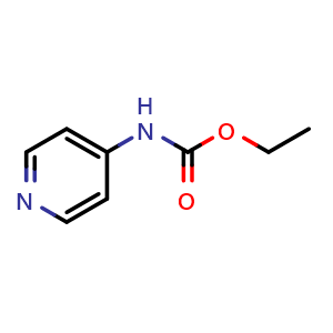 Chemical structure of Ethyl 4-pyridylcarbamate , CAS 54287-92-2, AChemBlock T94013