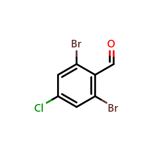Chemical structure of 2,6-dibromo-4-chloro-benzaldehyde , CAS 2247038-89-5, AChemBlock T94022