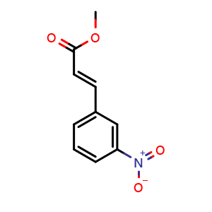 Chemical structure of Methyl (E)-3-(3-nitrophenyl)-2-propenoate , CAS 659-04-1, AChemBlock T94104