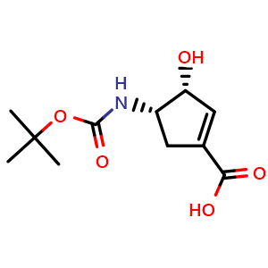 (3R,4S)-4-(tert-butoxycarbonylamino)-3-hydroxy-cyclopentene-1-carboxylic acid