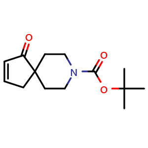 Chemical structure of tert-butyl 4-oxo-8-azaspiro[4.5]dec-2-ene-8-carboxylate , CAS 1801766-35-7, AChemBlock T94137