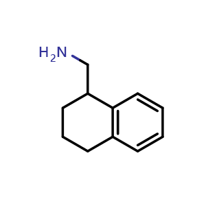 Chemical structure of tetralin-1-ylmethanamine , CAS 91245-72-6, AChemBlock T94259