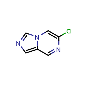 Chemical structure of 6-chloroimidazo[1,5-a]pyrazine , CAS 1934648-08-4, AChemBlock T94336