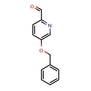 Chemical structure of 5-(benzyloxy)pyridine-2-carbaldehyde , CAS 59781-08-7, AChemBlock T94493