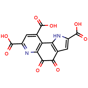 Chemical structure of Pyrroloquinoline quinone , CAS 72909-34-3, AChemBlock T94496