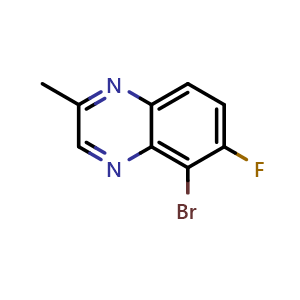 5-Bromo-6-fluoro-2-methylquinoxaline