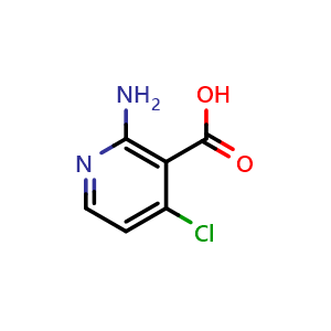 Chemical structure of 2-Amino-4-chloronicotinic acid , CAS 605661-83-4, AChemBlock T94658