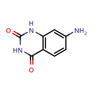 Chemical structure of 7-amino-1,2,3,4-tetrahydroquinazoline-2,4-dione , CAS 59674-85-0, AChemBlock T94839