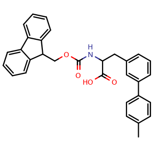 Chemical structure of Fmoc-3-(4-methylphenyl)-DL-phenylalanine , CAS 1379887-52-1, AChemBlock T94930