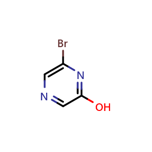 Chemical structure of 6-bromopyrazin-2-ol , CAS 859063-85-7, AChemBlock T95011