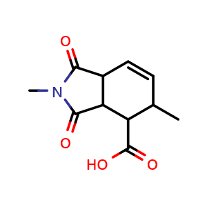 2,5-dimethyl-1,3-dioxo-2,3,3a,4,5,7a-hexahydro-1H-isoindole-4-carboxylic acid