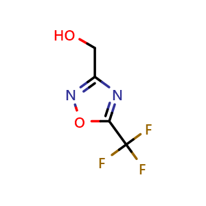 Chemical structure of [5-(Trifluoromethyl)-1,2,4-oxadiazol-3-yl]methanol , CAS 1260674-38-1, AChemBlock T95172