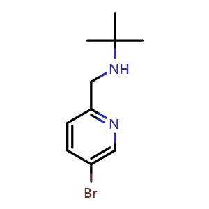N-((5-bromopyridin-2-yl)methyl)-2-methylpropan-2-amine