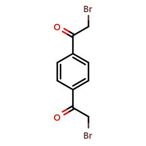 Chemical structure of 1,4-Di(bromoacetyl)benzene , CAS 946-03-2, AChemBlock T95240