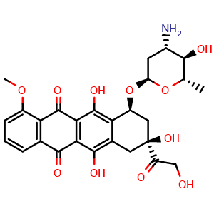 (8S,10S)-10-(((2R,4S,5R,6S)-4-amino-5-hydroxy-6-methyltetrahydro-2H-pyran-2-yl)oxy)-6,8,11-trihydroxy-8-(2-hydroxyacetyl)-1-methoxy-7,8,9,10-tetrahydrotetracene-5,12-dione