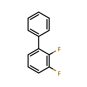 Chemical structure of 2,3-Difluorobiphenyl , CAS 67277-32-1, AChemBlock T95301