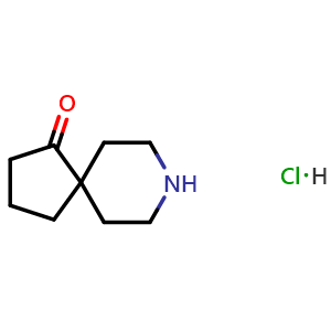 Chemical structure of 8-azaspiro[4.5]decan-4-one hydrochloride , CAS 198133-69-6, AChemBlock T95402