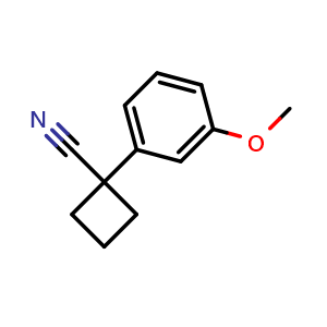 1-(3-methoxyphenyl)cyclobutanecarbonitrile