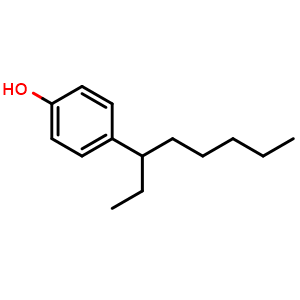 Chemical structure of 4-(octan-3-yl)phenol , CAS 3307-00-4, AChemBlock T95413