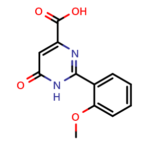 2-(2-methoxyphenyl)-6-oxo-1,6-dihydropyrimidine-4-carboxylic acid