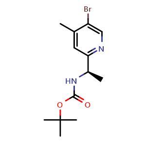 tert-butyl N-[(1R)-1-(5-bromo-4-methyl-2-pyridyl)ethyl]carbamate