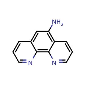 Chemical structure of 1,10-Phenanthrolin-5-amine , CAS 54258-41-2, AChemBlock T95617