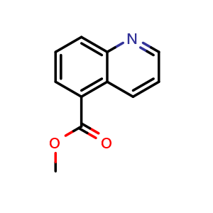 Chemical structure of Methyl quinoline-5-carboxylate , CAS 16675-62-0, AChemBlock T95633