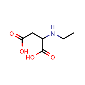 Chemical structure of N-Ethyl-DL-aspartic acid , CAS 5555-23-7, AChemBlock T95708