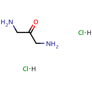 Chemical structure of 1,3-DIAMINOACETONE DIHYDROCHLORIDE , CAS 61798-04-7, AChemBlock T95738