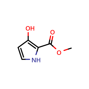 Chemical structure of Methyl 3-hydroxy-1H-pyrrole-2-carboxylate , CAS 79068-31-8, AChemBlock T95748