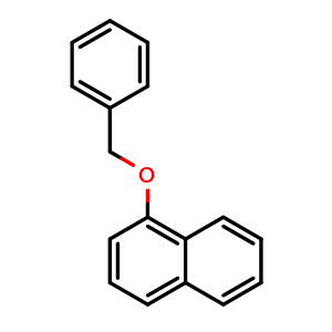 Chemical structure of 1-(Benzyloxy)naphthalene , CAS 607-58-9, AChemBlock T95752