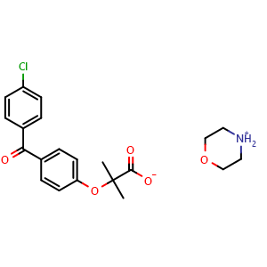 morpholin-4-ium 2-(4-(4-chlorobenzoyl)phenoxy)-2-methylpropanoate