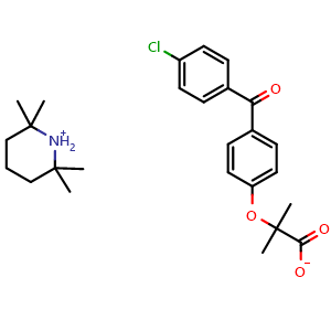 2,2,6,6-tetramethylpiperidinium 2-(4-(4-chlorobenzoyl)phenoxy)-2-methylpropanoate