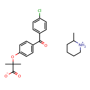 2-methylpiperidinium 2-(4-(4-chlorobenzoyl)phenoxy)-2-methylpropanoate