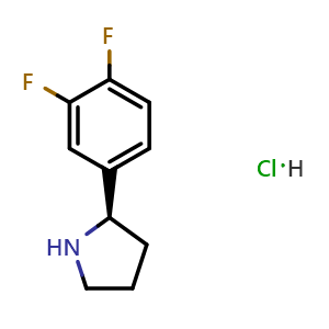(2R)-2-(3,4-difluorophenyl)pyrrolidine hydrochloride