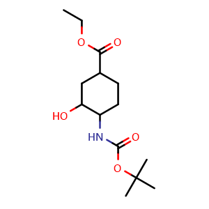 ethyl 4-(tert-butoxycarbonylamino)-3-hydroxy-cyclohexanecarboxylate