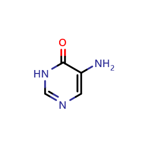 Chemical structure of 5-Aminopyrimidin-4(3H)-one , CAS 69785-94-0, AChemBlock T95919