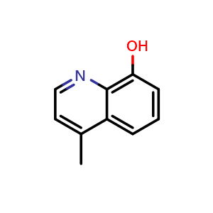 Chemical structure of 4-Methylquinolin-8-ol , CAS 3846-73-9, AChemBlock T95953