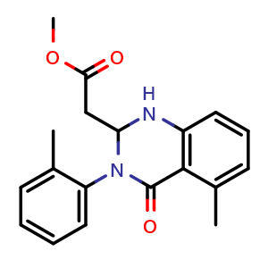 methyl 2-(1,2,3,4-tetrahydro-5-methyl-4-oxo-3-o-tolylquinazolin-2-yl)acetate