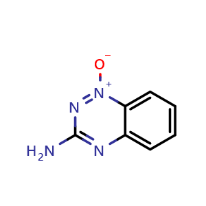 Chemical structure of 3-Amino-1,2,4-benzotriazine-1-oxide , CAS 5424-06-6, AChemBlock T96029
