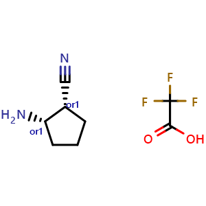 cis-(1R,2S)-2-aminocyclopentanecarbonitrile 2,2,2-trifluoroacetic acid
