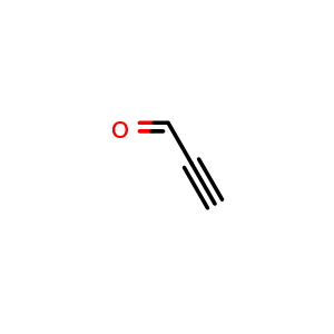 Chemical structure of Propargylaldehyde , CAS 624-67-9, AChemBlock T96079