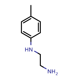 Chemical structure of N1-(4-Methylphenyl)-1,2-ethanediamine , CAS 50622-50-9, AChemBlock T96163