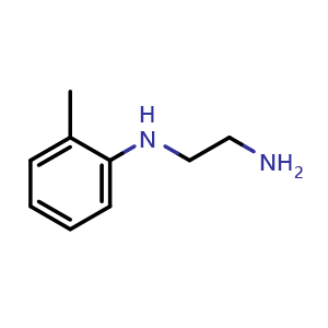 Chemical structure of N1-(2-Methylphenyl)-1,2-ethanediamine , CAS 21702-27-2, AChemBlock T96165