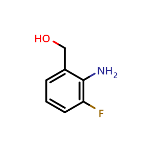 Chemical structure of (2-Amino-3-fluorophenyl)methanol , CAS 906811-49-2, AChemBlock T96179