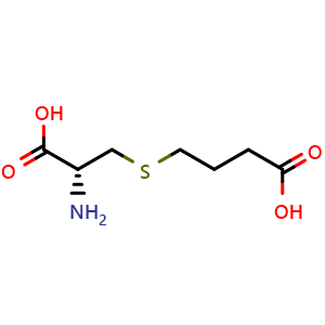 Chemical structure of S-(3-Carboxypropyl)-L-cysteine , CAS 30845-11-5, AChemBlock T96183
