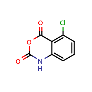 Chemical structure of 5-chloro-2H-benzo[d][1,3]oxazine-2,4(1H)-dione , CAS 20829-96-3, AChemBlock T96207