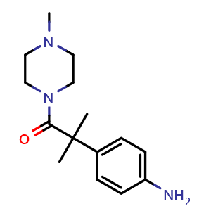 2-(4-aminophenyl)-2-methyl-1-(4-methylpiperazin-1-yl)propan-1-one
