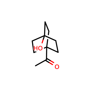 Chemical structure of 1-(4-Hydroxy-1-bicyclo[2.2.2]octanyl)ethanone , CAS 72948-96-0, AChemBlock T96507