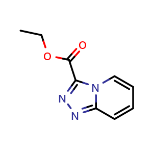 Chemical structure of ethyl [1,2,4]triazolo[4,3-a]pyridine-3-carboxylate , CAS 1260831-52-4, AChemBlock T96514